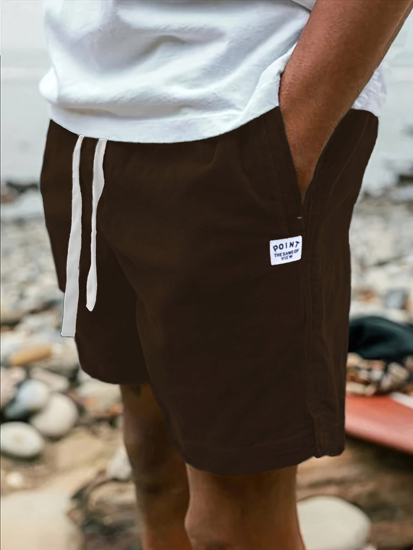 Men's Casual Fashion Corduroy Shorts With Pockets And Drawstring For Summer