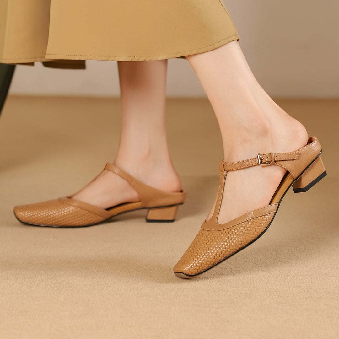 Pucuri ® Mules en cuir Élégantes, confortables et résistantes