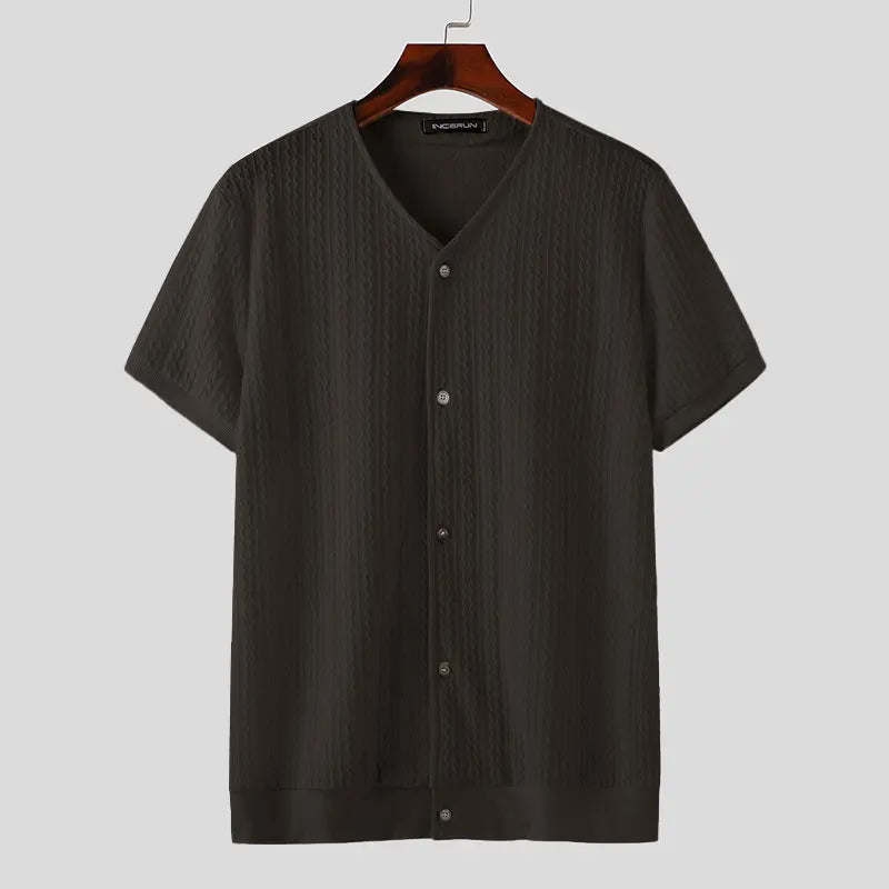 Chemise Pucuri™ Légère Homme Manches Courtes – Mode Tendance printemps et Été