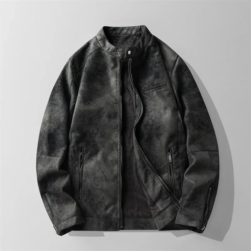 Pucuri ™ Veste en cuir suédé pour homme : élégante et polyvalente