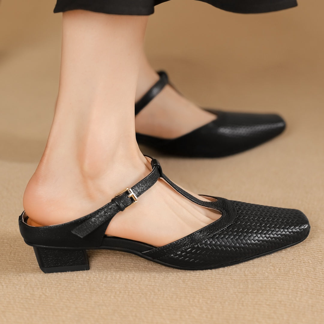Pucuri ® Mules en cuir Élégantes, confortables et résistantes