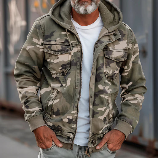 Pucuri ® Veste avec motif camouflage