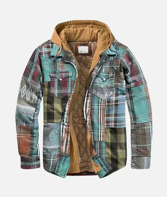 PUCURI™ | Veste patchwork à carreaux