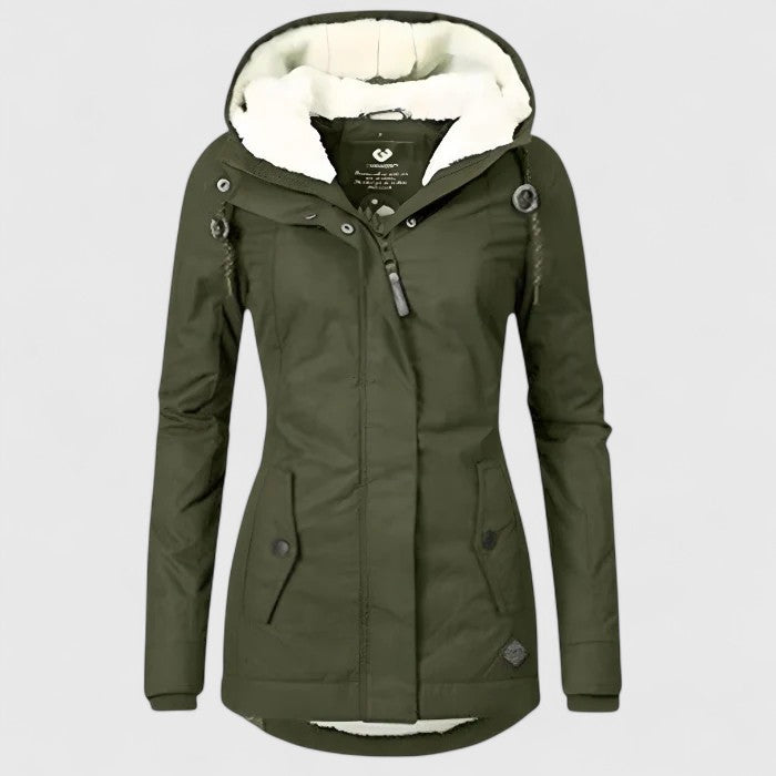 Amélie | Veste d'hiver imperméable à capuche