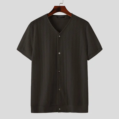 Chemise Pucuri™ Légère Homme Manches Courtes – Mode Tendance printemps et Été