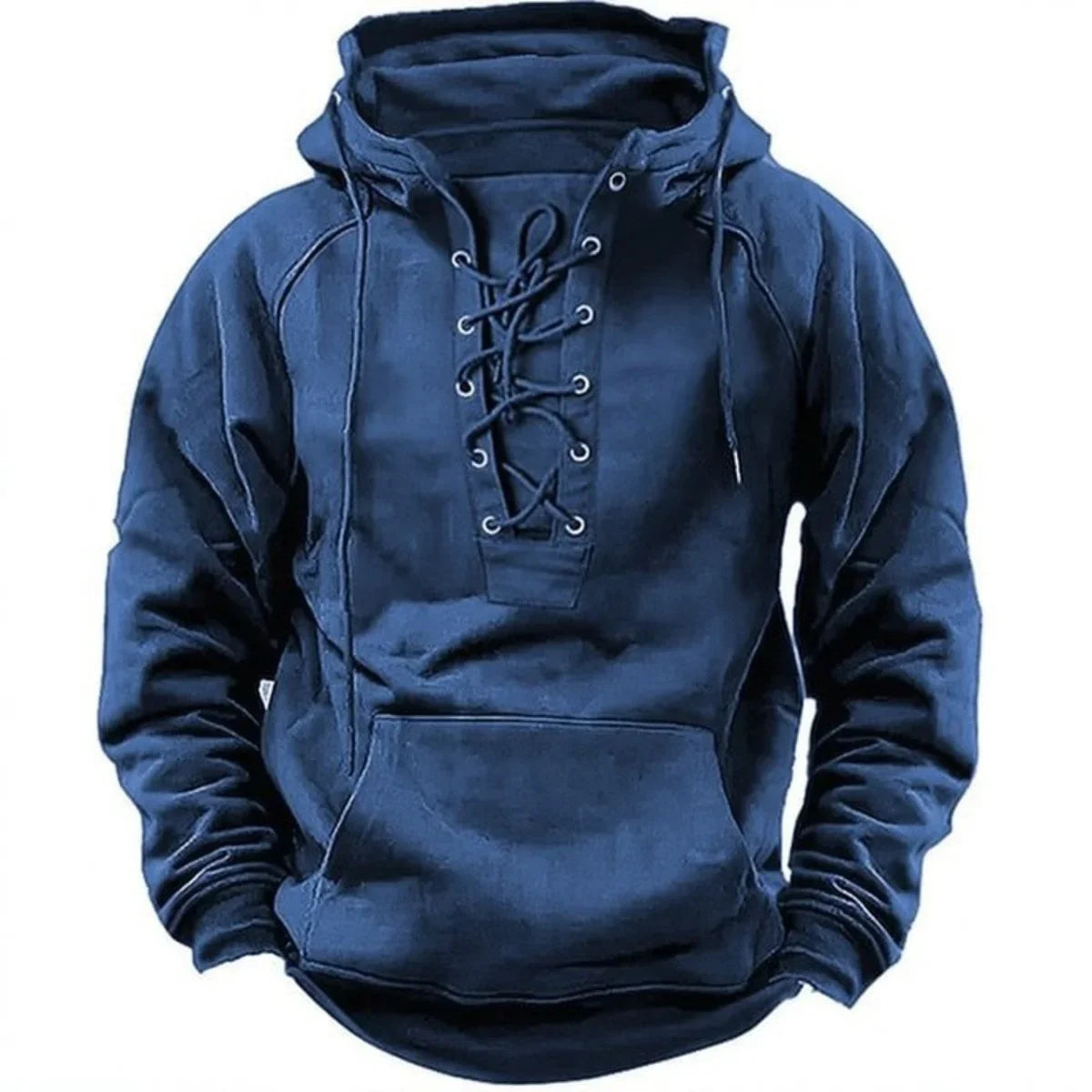 Pucuri™ – Sweat à capuche outdoor rétro à lacets, conçu pour l’automne et l’hiver