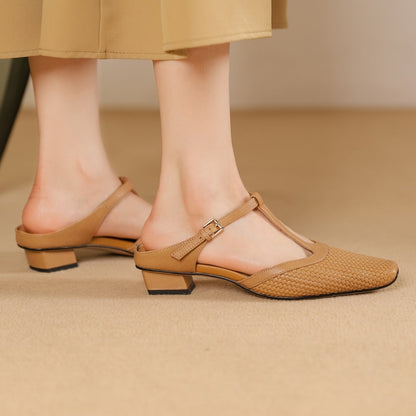 Pucuri ® Mules en cuir Élégantes, confortables et résistantes