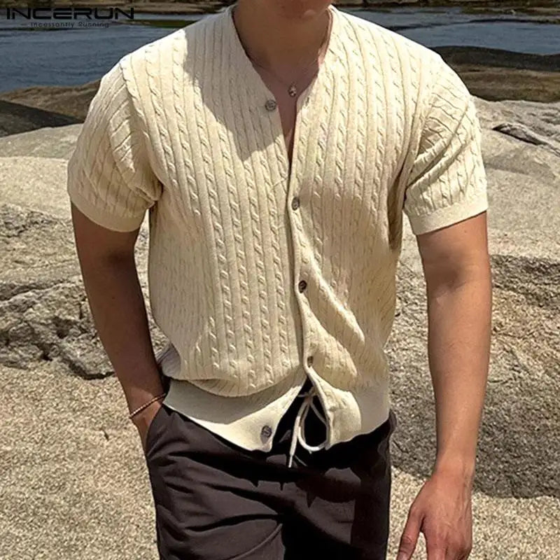 Chemise Pucuri™ Légère Homme Manches Courtes – Mode Tendance printemps et Été