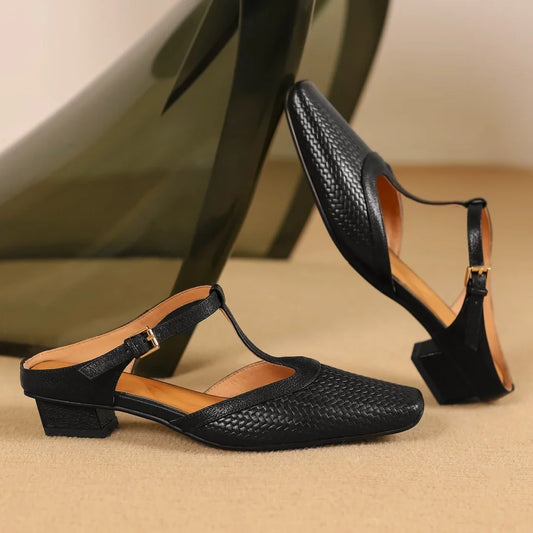 Pucuri ® Mules en cuir Élégantes, confortables et résistantes